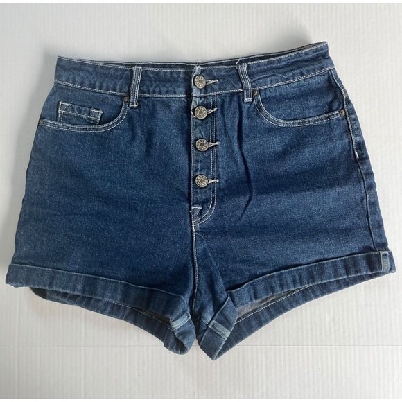 BDG Sz 31 Urban Outfitters Denim Shorts Super High Rise Foxy Vintage Casual - Picture 6 of 7